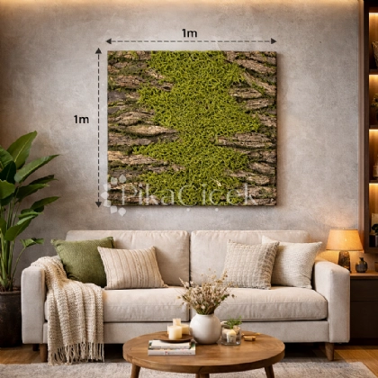 A�A� Kabu�u Dokulu Yapay Yosun Panel 100 cm x 100 cm
